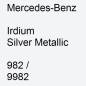 Preview: Mercedes-Benz, Irdium Silver Metallic, 982 / 9982.